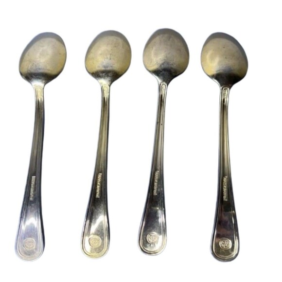 Pfaltzgraff Gold Electroplate Demitasse Espresso Spoons 4 Stainless Steel - Picture 15 of 15